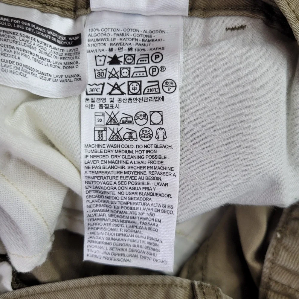 Levis Khaki Pants‎ Mens 32x32 Straight Leg 100% Cotton Western Workwear